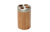 Kúpeľňový držiak na  zubné kefky Bonja 282331, bambus/kov