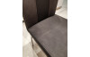 Jedálenská stolička Bari, šedá látka/čierna ekokoža