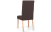 Jedálenská stolička Tempa, hnedá tkanina