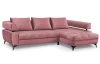 Rohová sedacia súprava Paris, staroružová látka, pravý roh