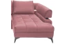 Rohová sedacia súprava Paris, staroružová látka, pravý roh