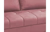 Rohová sedacia súprava Paris, staroružová látka, pravý roh
