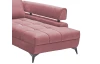 Rohová sedacia súprava Paris, staroružová látka, pravý roh