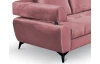Rohová sedacia súprava Paris, staroružová látka, pravý roh