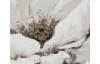 Ručne maľovaný obraz Biely kvet, 100x70 cm