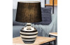 Stolná lampa Celia 30 cm, čierna/strieborná
