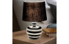 Stolná lampa Celia 30 cm, čierna/strieborná