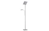 Stojacia LED lampa Wicket 182 cm, matný nikel