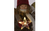 Vánoční dekorace Plyšový anjel s LED hviezdou