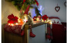 Vánoční dekorace Plyšový anjel s LED hviezdou