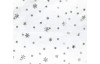 Vianočný obrus Strieborné vločky, biely, 160x130 cm