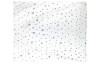 Vianočný obrus Strieborné vločky, biely, 160x130 cm