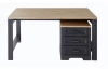 Písací stôl Jasmin, grafit/dub