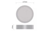 Stropné/nástenné LED osvetlenie Nexxo 17 cm, biele okrúhle
