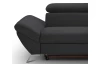 Rohová sedacia súprava Estelle, čierna látka, pravý roh