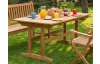 Záhradný rozkladací stôl Four Season 150x90 cm, tropické drevo
