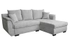 Rohová sedačka Sassari, svetlo šedá látka