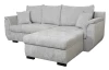 Rohová sedačka Sassari, svetlo šedá látka