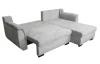 Rohová sedačka Sassari, svetlo šedá látka