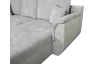 Rohová sedačka Sassari, svetlo šedá látka