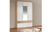 Šatníková skriňa Bremen, 136 cm, dub sonoma/biela