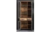 Vysoká vitrína Prime, vintage optika dreva
