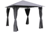 Zahradný altánok Porto (300x300 cm), šedý