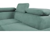 Rohová sedacia  súprava Viera, mentolovo zelená látka, pravý roh