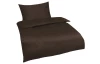 Obliečky Satin 200x200 cm, hnedé