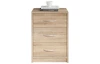 Nočný stolík s 3 zásuvkami Pepe, dub sonoma