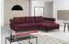 Rohová sedacia súprava Paris, vínová látka, pravý roh