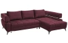 Rohová sedacia súprava Paris, vínová látka, pravý roh