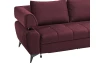 Rohová sedacia súprava Paris, vínová látka, pravý roh