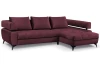 Rohová sedacia súprava Paris, vínová látka, pravý roh