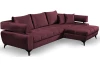 Rohová sedacia súprava Paris, vínová látka, pravý roh