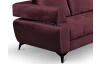Rohová sedacia súprava Paris, vínová látka, pravý roh