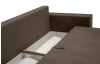 Pohovka rozkladacia na lôžko Genf, gaštanová hnedá látka