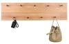 Nástenný vešiak s LED Romy, drevo, 75 cm