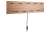Nástenný vešiak s LED Romy, drevo, 75 cm