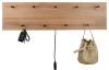 Nástenný vešiak s LED Romy, drevo, 75 cm