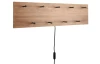 Nástenný vešiak s LED Romy, drevo, 75 cm