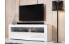 TV stolík s osvetlením Mex 140 cm, biely lesk