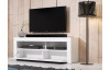 TV stolík s osvetlením Mex 140 cm, biely lesk