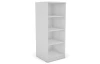 Polovysoký regál Carlos, biela, šírka 40 cm