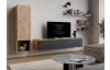Závesná TV skrinka Asko Living, 180 cm, dub artisan/antracit