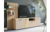 TV skrinka s panelom Gatwick, dub artisan/kašmírová béžová
