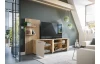 TV skrinka s panelom Gatwick, dub artisan/kašmírová béžová
