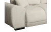 Rohová sedačka Bonn, svetlo béžová štruktúrovaná látka