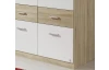 Šatníková skriňa Bremen, 91 cm, dub sonoma/biela