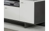 TV skrinka Makaria 140 cm, šedá/biela